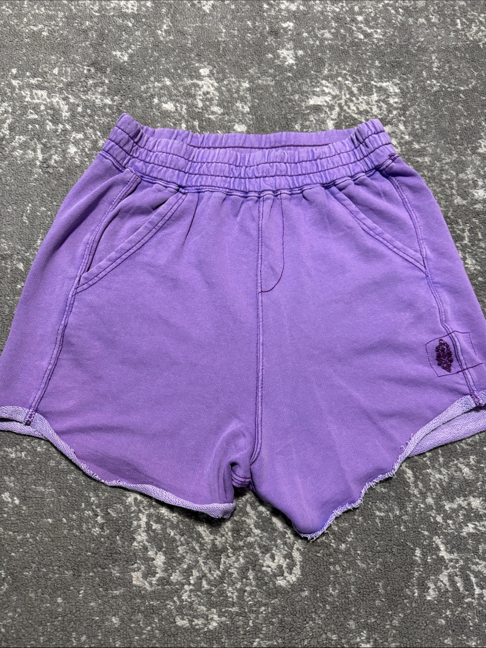 FP Movement by Free People Lavender Athletic Elastic-Waist Shorts